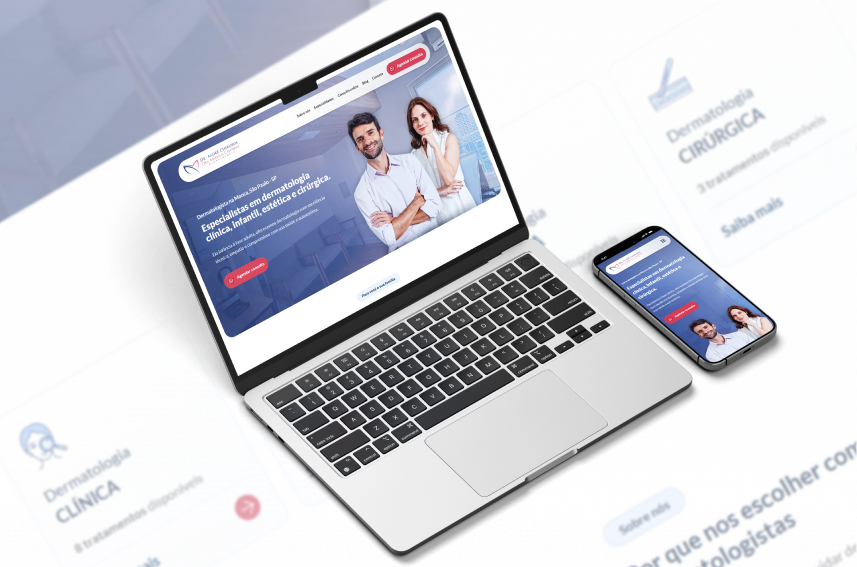 Serviço de criação de site para clínica e médicos.