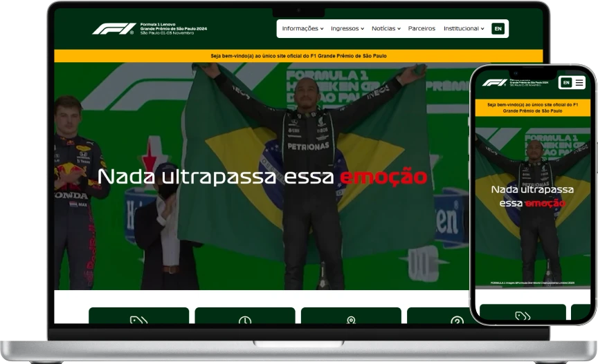 Preview do projeto realizado para F1 GP São Paulo